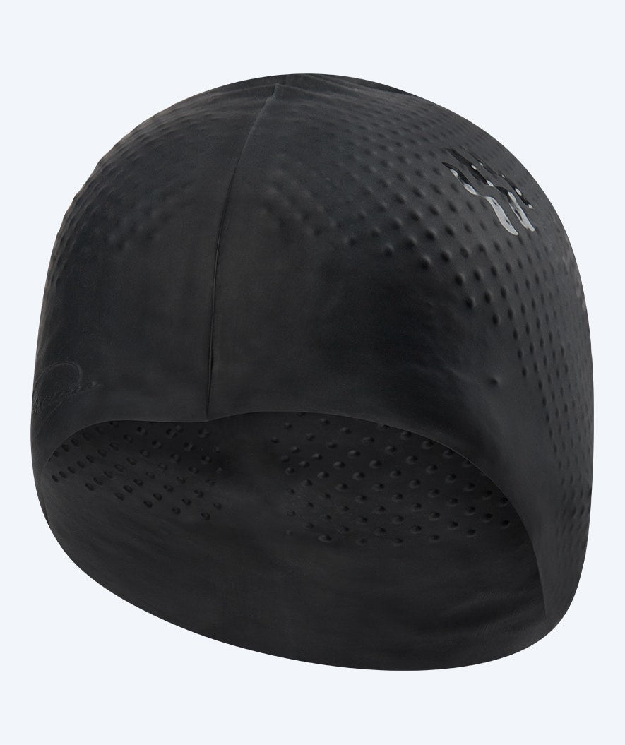 Watery swimming cap with bumps - Avisa Bud - Black