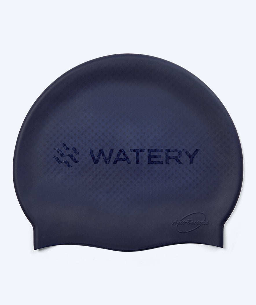 Watery swim cap with bumps - Avisa Bud - Dark blue