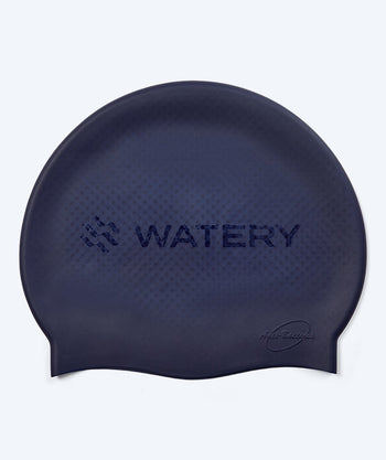 Watery swim cap with bumps - Avisa Bud - Dark blue