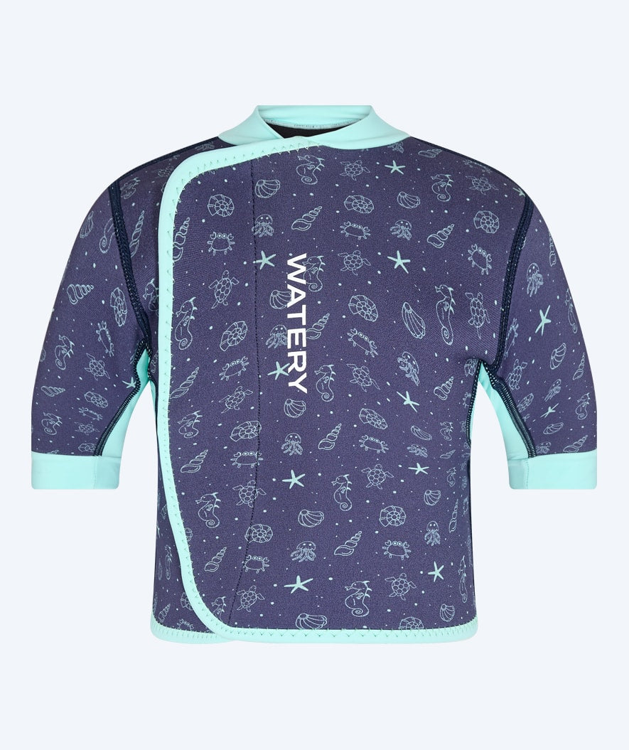 Watery neoprene shirt for kids - Baia Top - Atlantic Turquoise