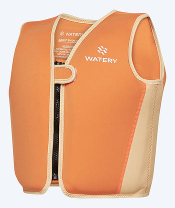 Watery swim vest for children (2-8 years) - Basic - Orange