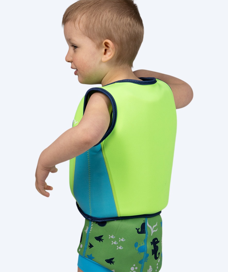 Watery swim vest for kids (2-8) - Basic - Green