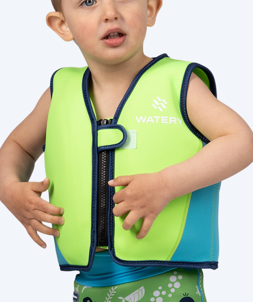 Watery swim vest for kids (2-8) - Basic - Green