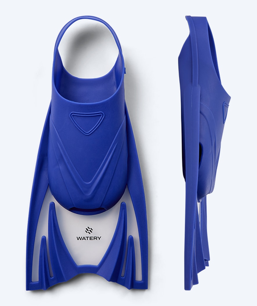 Watery swim fins for kids (25-34) - Bimasha - Dark blue