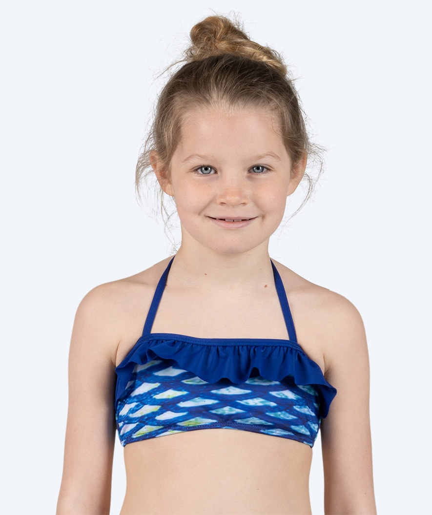 Watery mermaid bikini top for girls - Blue Ocean