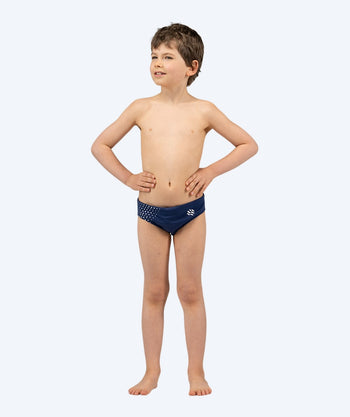 Watery triangular swim trunks for boys - Budgie Eco - Blue Sporty