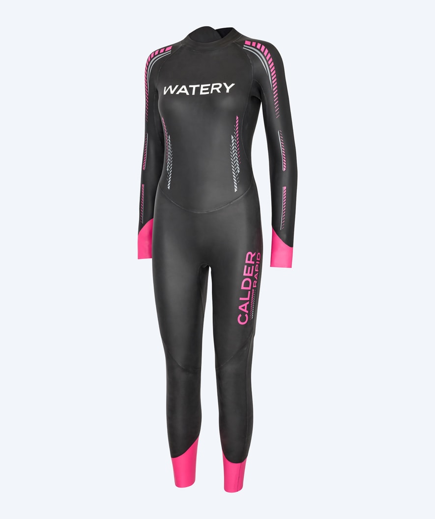 Watery wetsuit for women - Calder Rapid - Black/pink