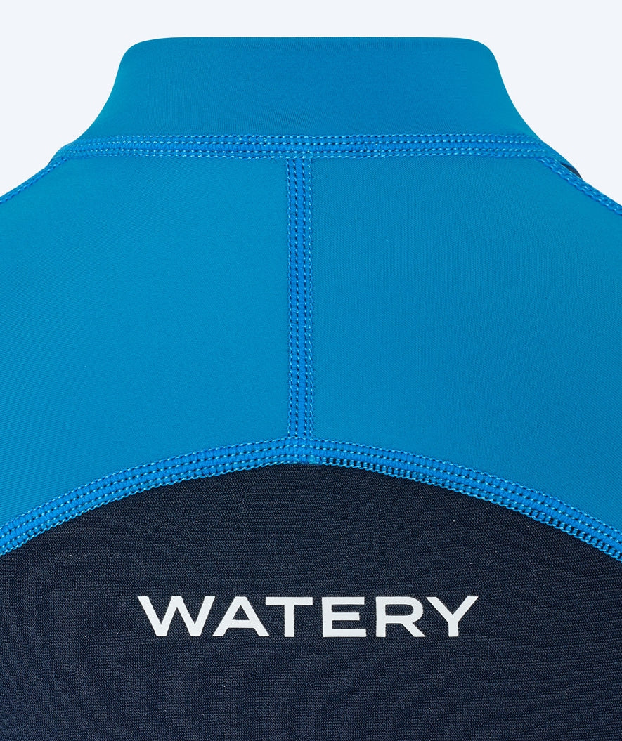 Watery wetsuit for kids - Calypso Full-Body - Blue/dark blue