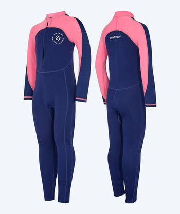 Watery wetsuit for kids - Calypso Full-Body - Pink