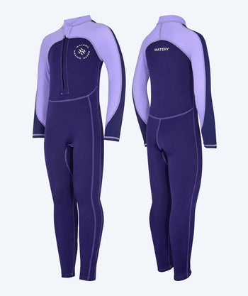 Watery UV wetsuit for kids - Calypso Full-Body - Purple