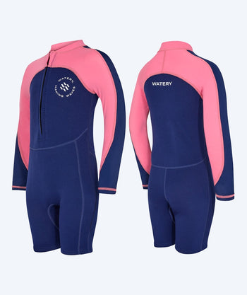 Watery wetsuit for kids - Calypso Long Sleeved - Pink
