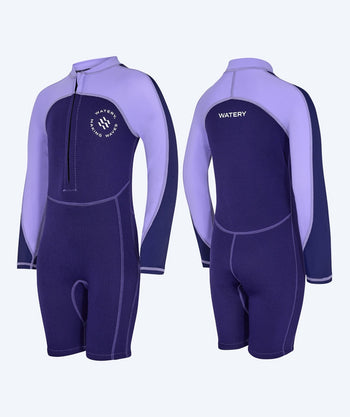 Watery wetsuit for kids - Calypso Long Sleeved - Purple