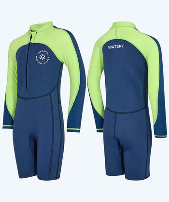 Watery wetsuit for kids - Calypso Long Sleeved - Atlantic Green