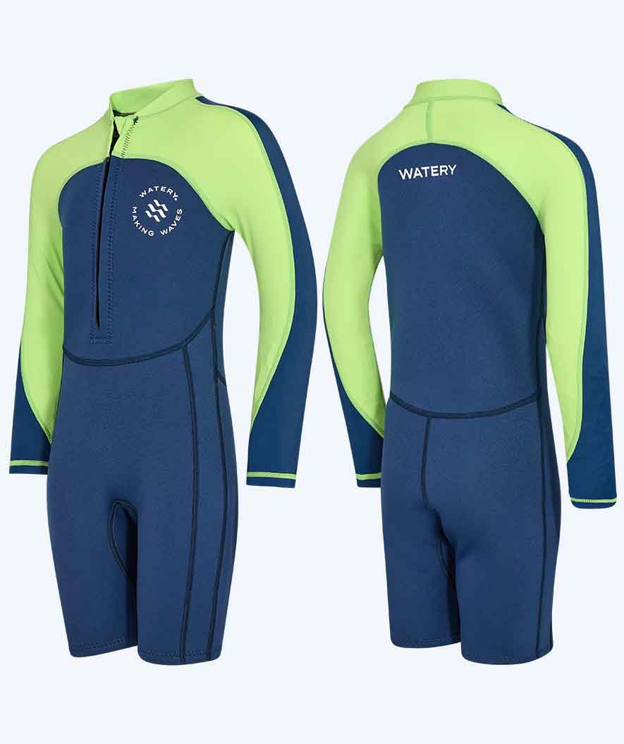 Watery wetsuit for kids - Calypso Long Sleeved - Atlantic Green