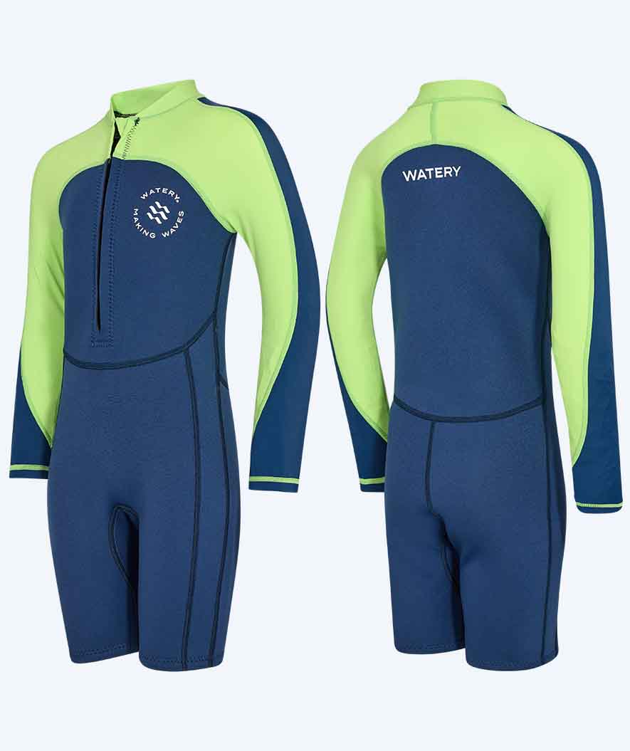 Watery UV wetsuit for kids - Calypso Long Sleeved - Atlantic Green