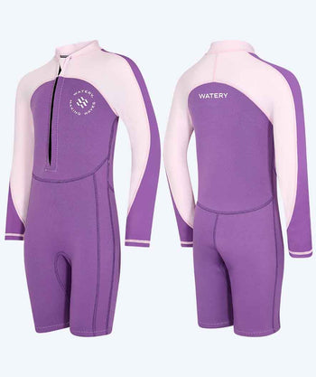 Watery wetsuit for kids - Calypso Long Sleeved - Atlantic Purple