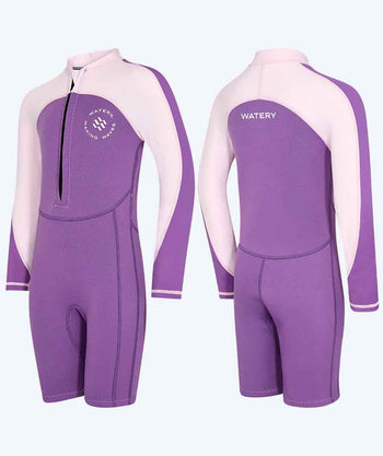 Watery UV wetsuit for kids - Calypso Long Sleeved - Atlantic Purple
