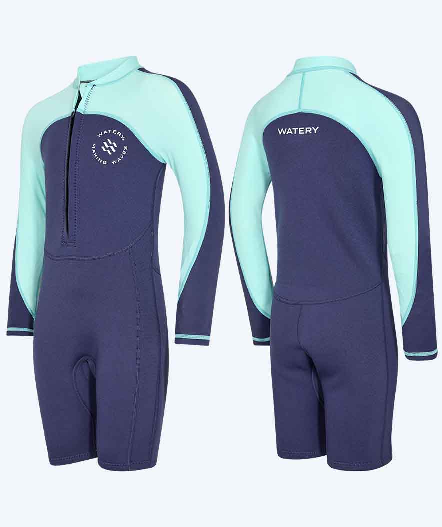 Watery wetsuit for kids - Calypso Long Sleeved - Atlantic Turquoise
