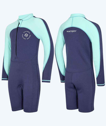 Watery UV wetsuit for kids - Calypso Long Sleeved - Atlantic Turquoise