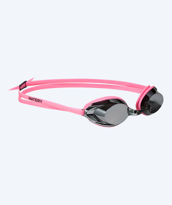 Watery Elite swimming goggles - Captain Mirror - Pink/silver