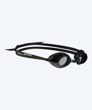 Watery nearsighted swimming goggles with prescription for adults - (-1.5) – (-8.0) - Catch - Black (Smoke lens)