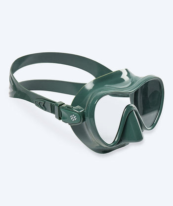 Watery diving mask for adults (from 12 years) - Cliff - Dark green