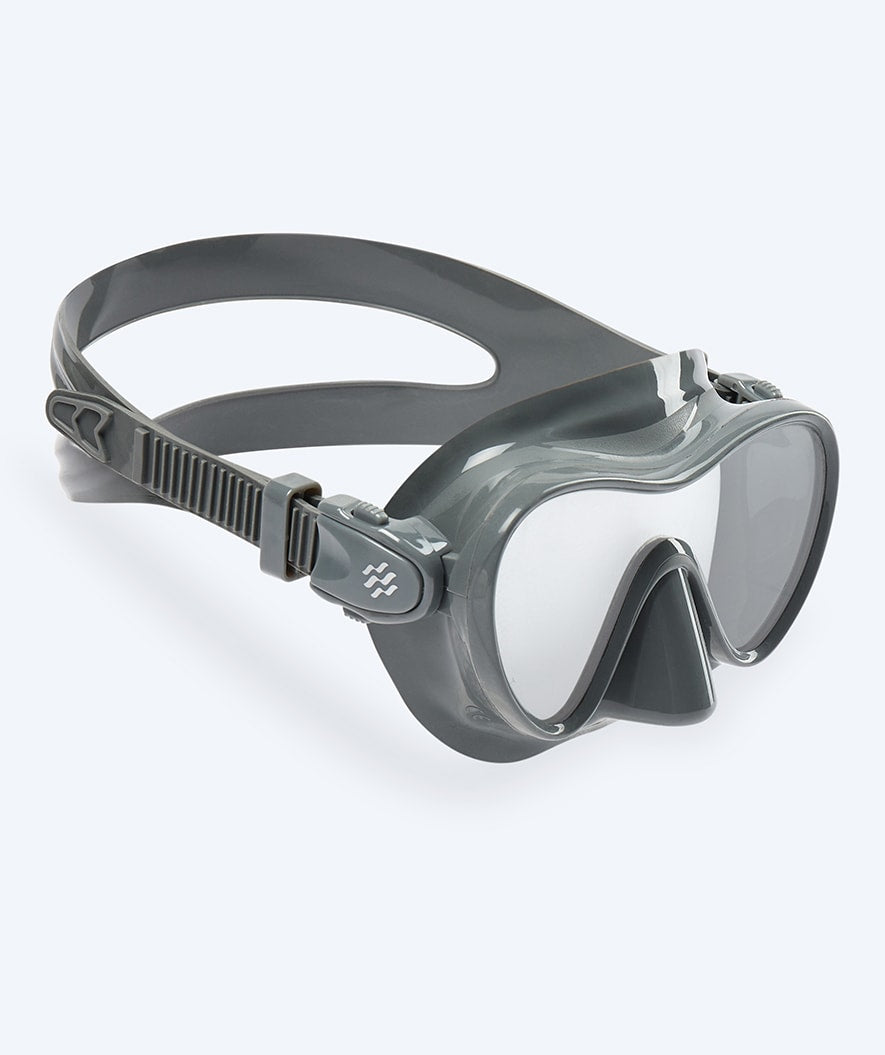 Watery diving mask for kids (4-12) - Cliff - Grey