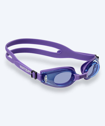 Watery nearsighted prescription swim goggles for adults - (-2.5) to (-8.0) - Clivia - Purple/blue