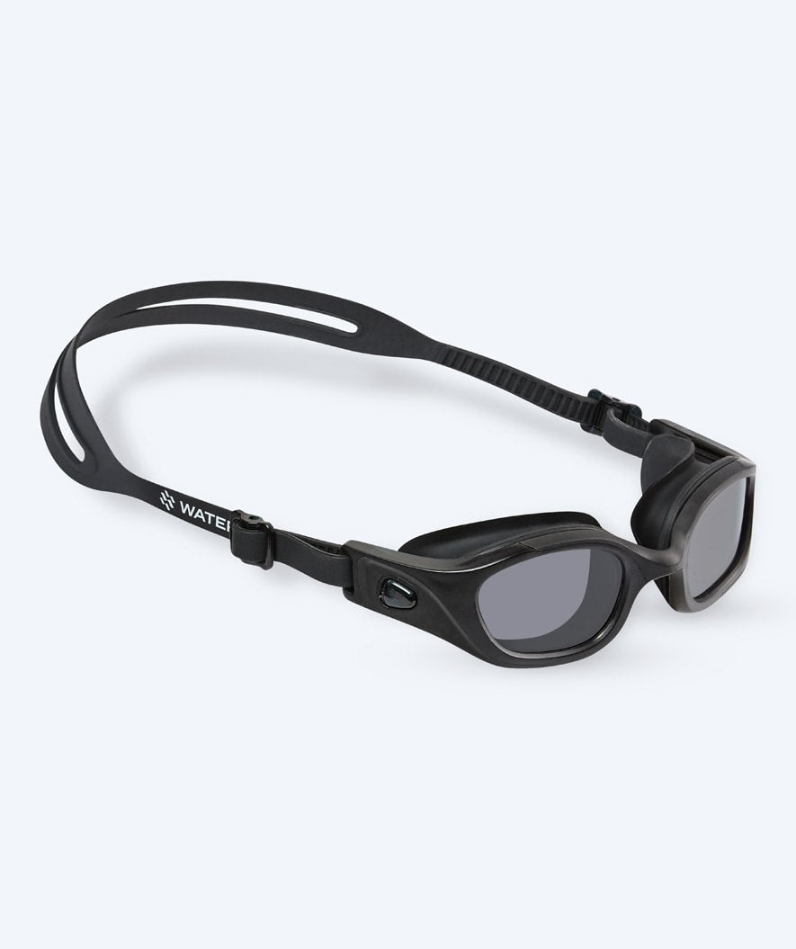 Watery exercise swim goggles - Clyde Active - Black (Smoke lens)