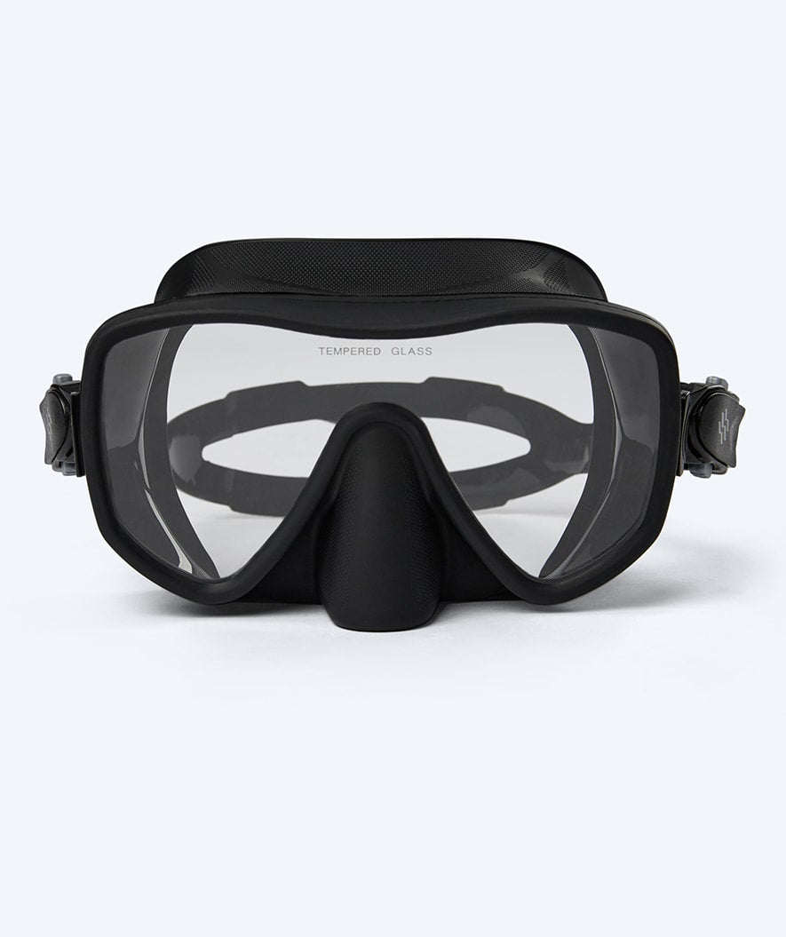 Watery diving mask for adults (from 15 years) - Coast - Black