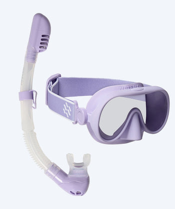 Watery Combo snorkel set for kids (4-10) - Alton - Purple