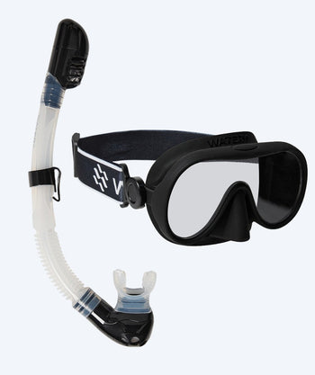 Watery Combo snorkel set for kids (4-10) - Alton - Black