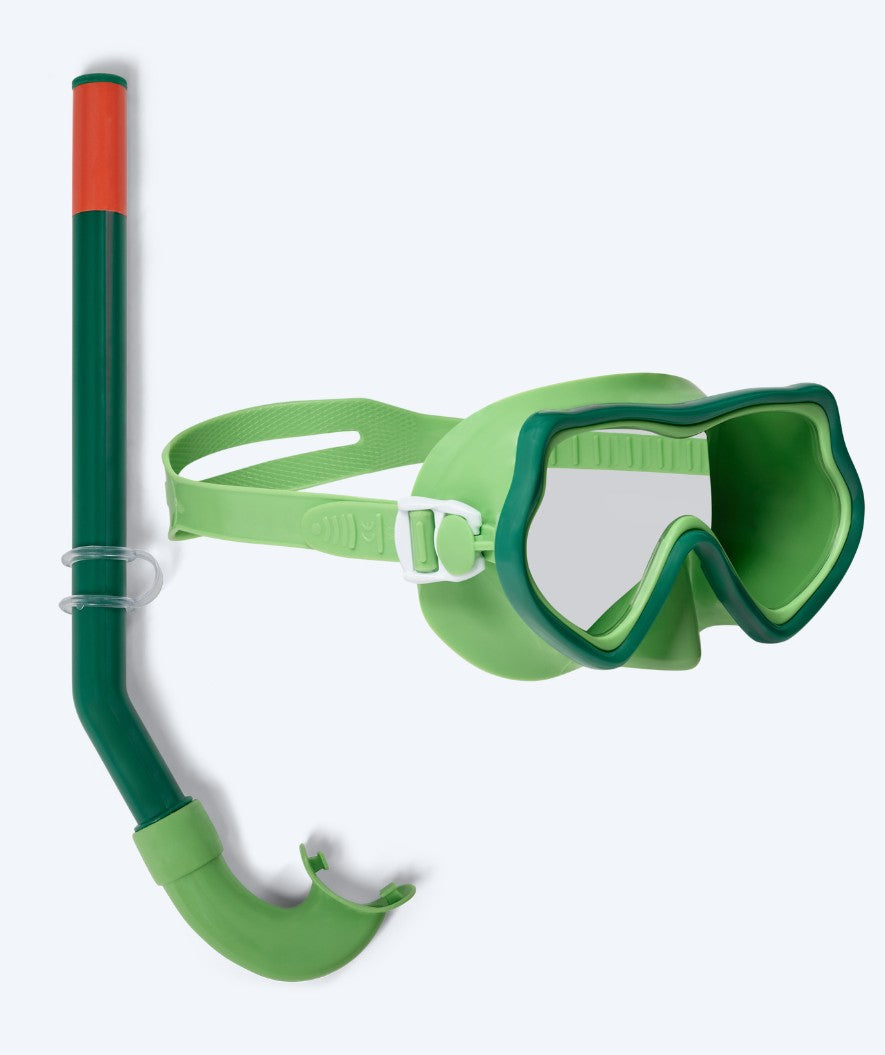 Watery Combo snorkel set for kids (4-10) - Pulina - Green