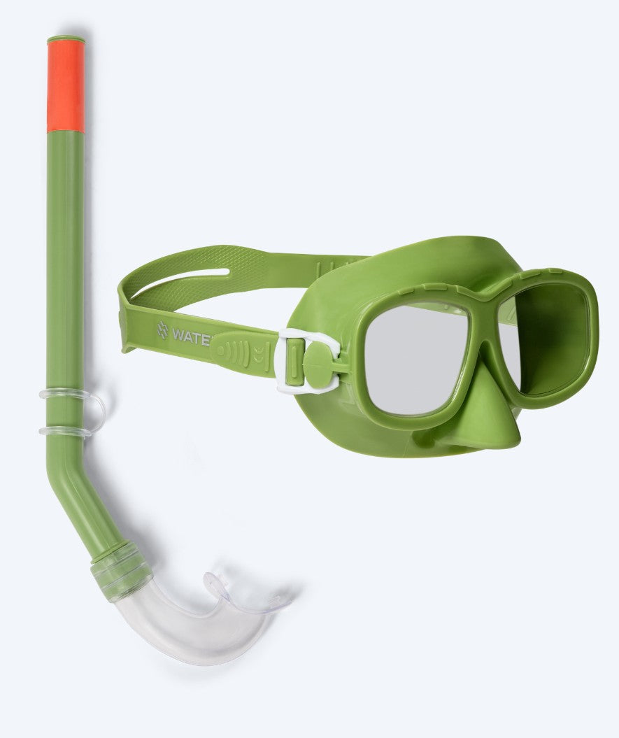 Watery Combo snorkel set for kids (4-10) - Wyre - Green