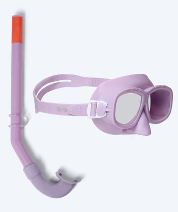 Watery Combo snorkel set for kids (4-10) - Wyre - Purple