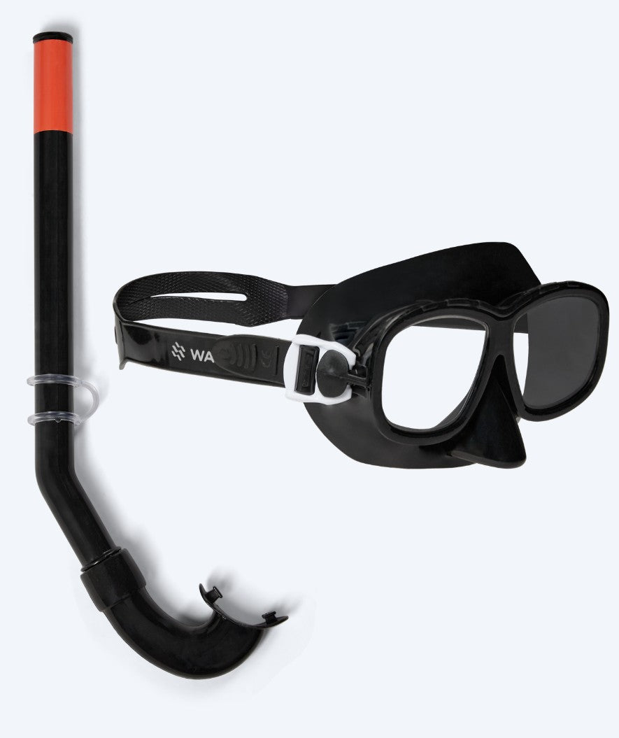 Watery Combo snorkel set for kids (4-10) - Wyre - Black