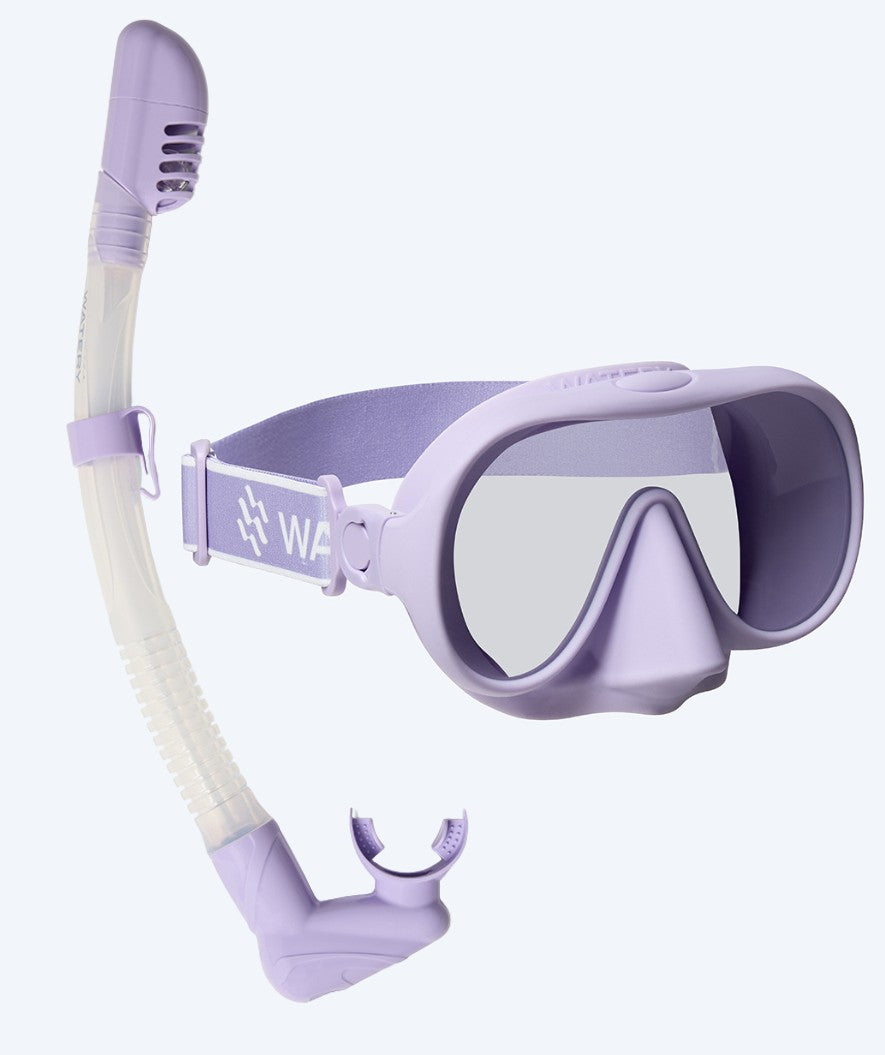 Watery Combo snorkel set for adults (from 15 years) - Alton - Purple