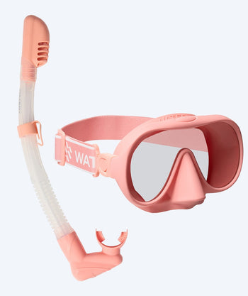 Watery Combo snorkel set for adults (from 15 years) - Alton - Pink