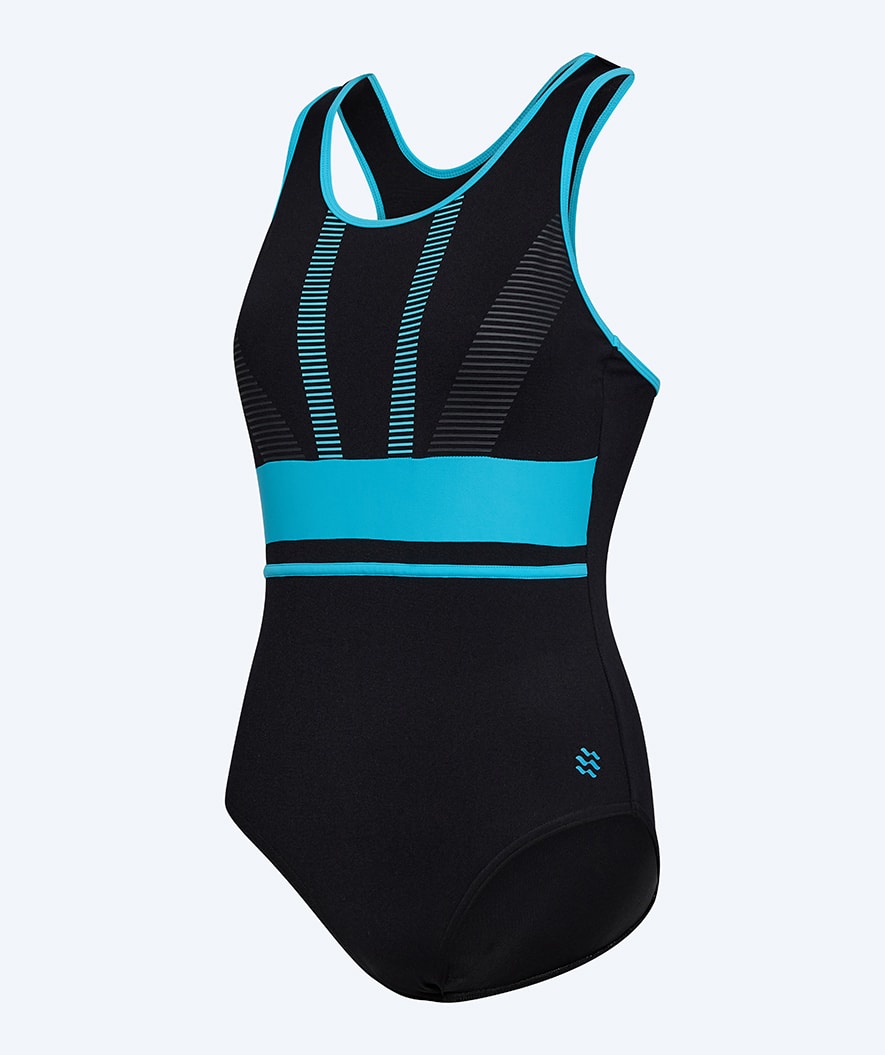 Watery swimsuit for women - Conway - Black/light Blue