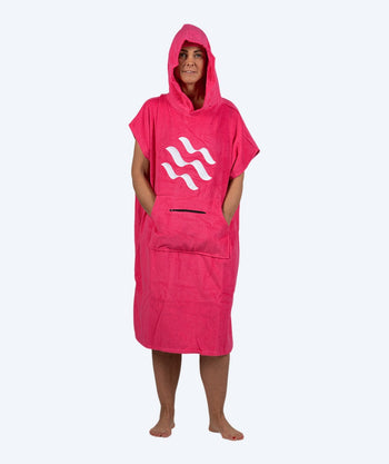 Watery bathing poncho for adults - Cotton - Pink