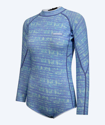 Watery neoprene springsuit for women - Crosswind Flex - Light blue