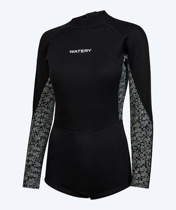 Watery neoprene springsuit for women - Crosswind - Black/White