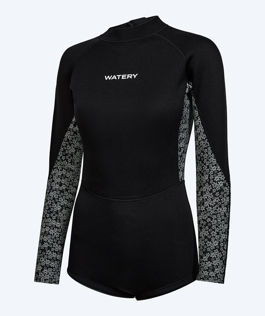 Watery neoprene springsuit for women - Crosswind - Black/White