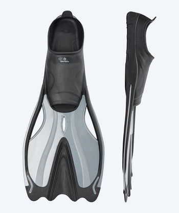 Watery diving fins - Delphina - Black/grey