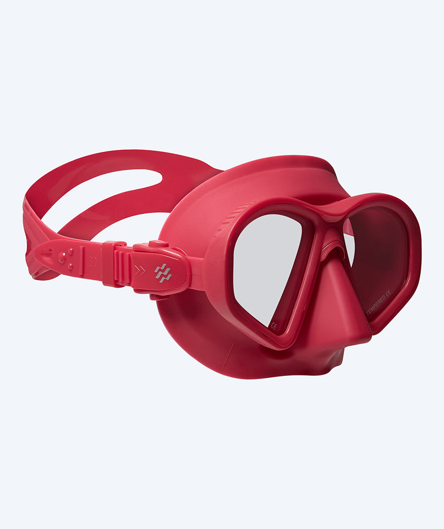 Watery diving mask for adults (from 15 years) - Douglas - Dark red