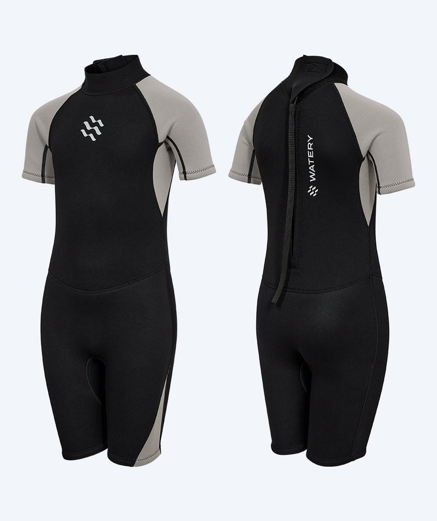 Watery wetsuit for kids - Short Sleeve Duncan (3mm) - Black