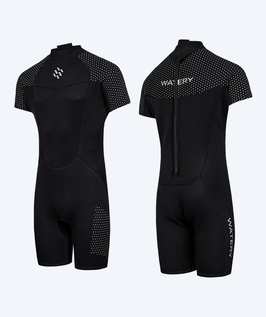 Watery wetsuit for men - Short Sleeve Duncan (3mm) - Black
