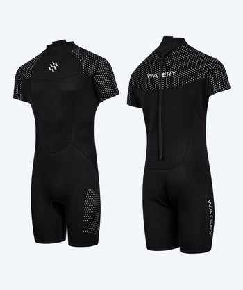 Watery wetsuit for men - Short Sleeve Duncan (3mm) - Black