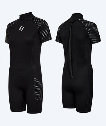 Watery wetsuit for women - Short Sleeve Duncan (3mm) - Black