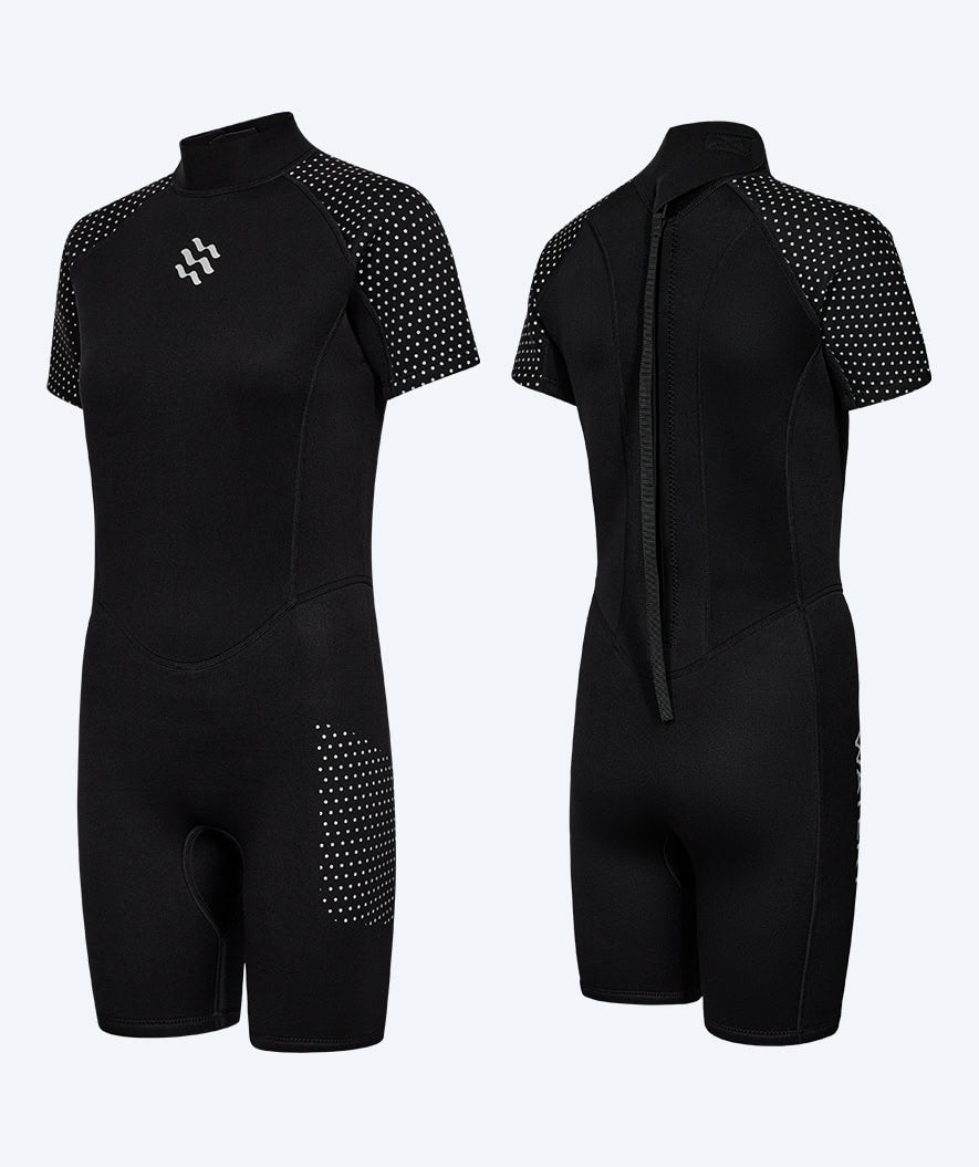Watery wetsuit for women - Short Sleeve Duncan (3mm) - Black